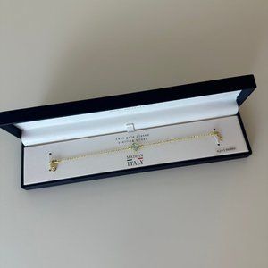 Lucia Mara Gold Plated Sterling Silver Clover Bracelet